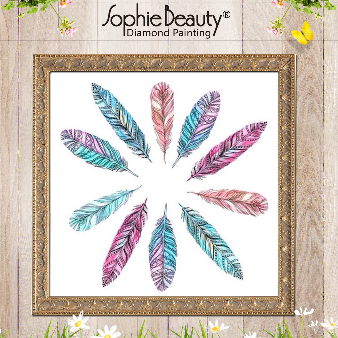 Набор для алмазной живописи Sophie Beauty сделай сам Круглая Мозаика из квадратных