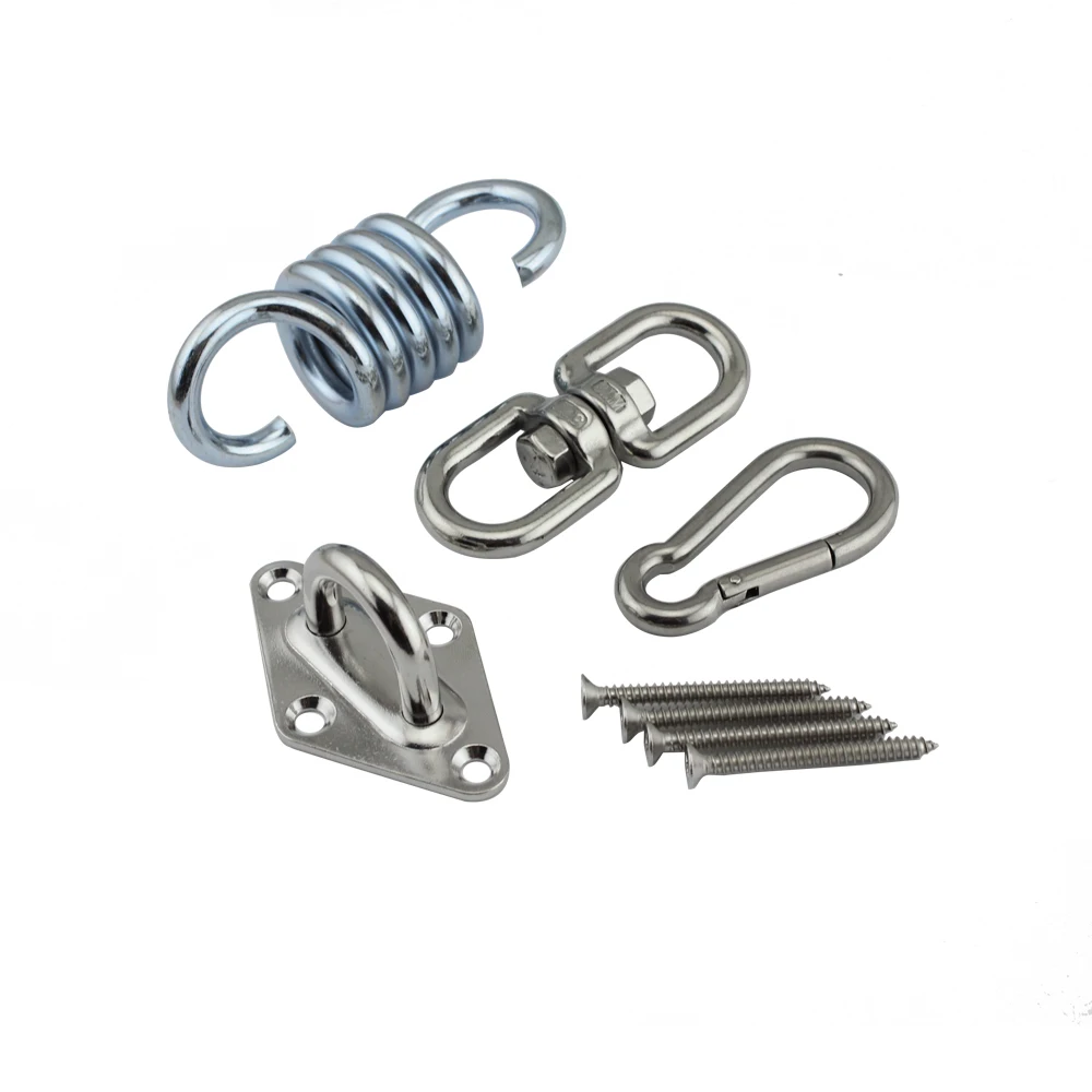 Stainless Hanging Chair Hardware Hammock Hook Ceiling Mount Spring