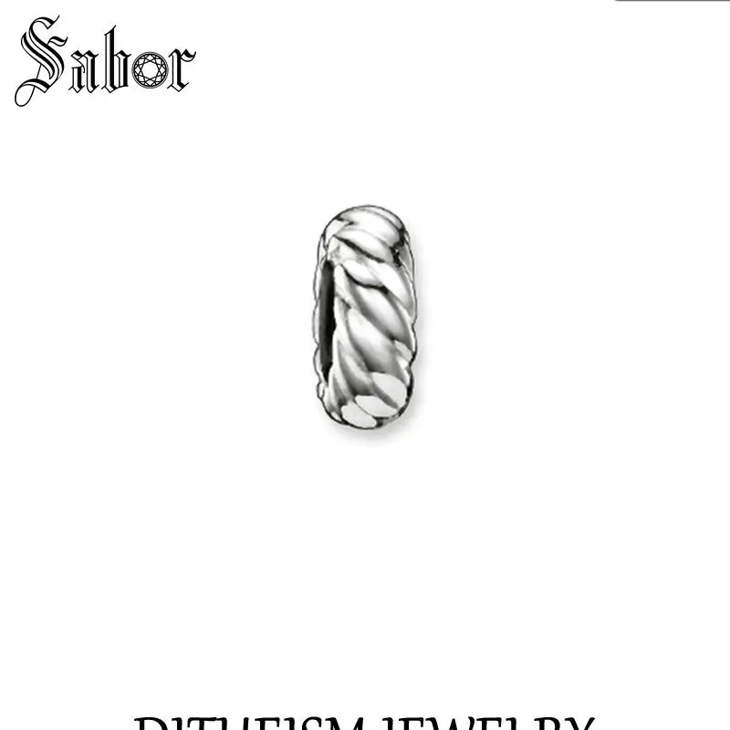 

jewellery DIY Making Making Beads Stopper Rope 2019 Fashion Silver Jewelry Gift Women Men Boy Girl Fit Bracelets Necklace female