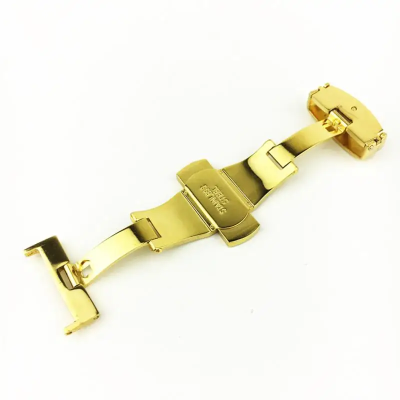 

16/18/20/22mm Luxury High quality Stainless Steel Butterfly Push Button Deployment Watch Band Buckle Clasp Watch accessories