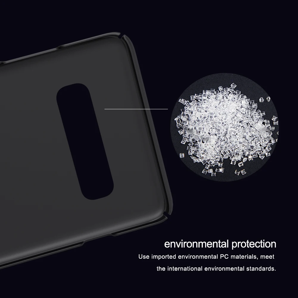 Nillkin чехол для Samsung Galaxy S10 матовый мобильного телефона ультра тонкий ПК Жесткий