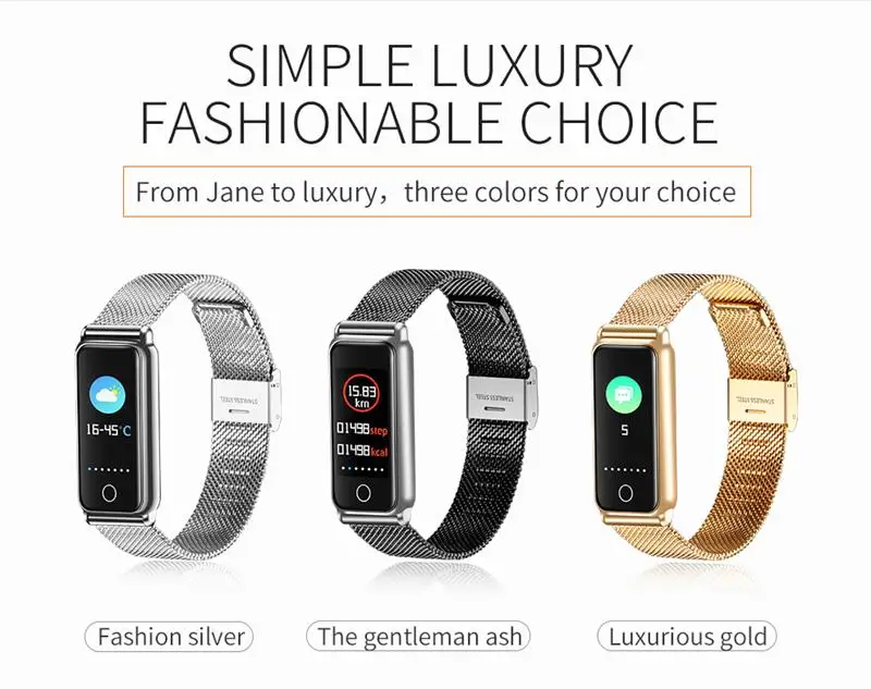 MOCRUX 2018 Smart Bracelet Wristband       - Smartband Sport Watch ios android IOS (3)