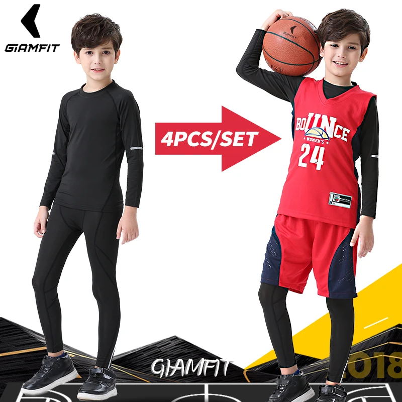4 قطعة/المجموعة الاطفال الشتاء ضغط رياضية الدعاوى كرة السلة الفانيلة رداء ضيق للجيم رياضية تدريب رياضية كرة السلة الملابس 4 قطعة/المجموعة الاطفال الشتاء ضغط رياضية الدعاوى كرة السلة الفانيلة رداء ضيق للجيم رياضية تدريب رياضية كرة السلة الملابس