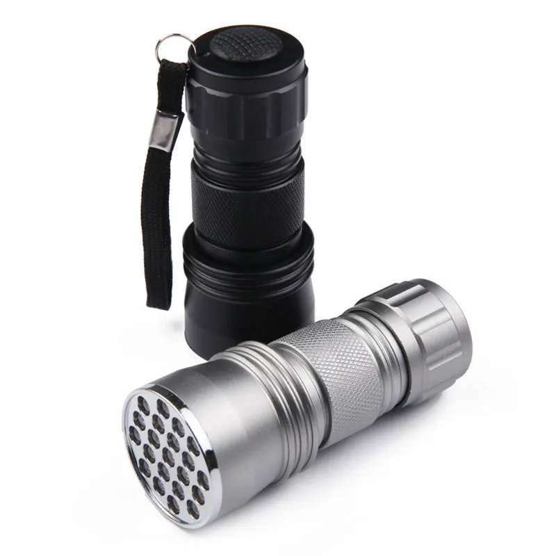 21LED العالمي الأشعة فوق البنفسجية الغراء علاج ضوء الشعلة ل يطير ربط يطير الصيد أدوات