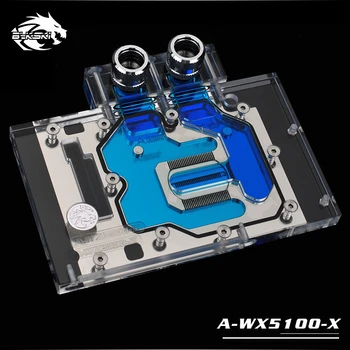 

Bykski Water Block use for AMD Radeon Pro WX 5100 8GB/ WX7100 8G/ Full Cover Graphics Card Copper Radiator Block RGB Light
