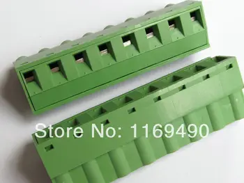 

10pcs Push-pull Wire Connectors Pitch 7.62mm 8P Screw bend pin Terminal blocks Female , Free shipping