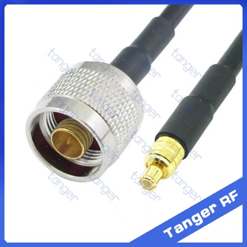 

Hot Selling Tanger MCX male plug to N male plug connector straight RF RG58 Pigtail Jumper Coaxial Cable 20inch 50cm High Quality