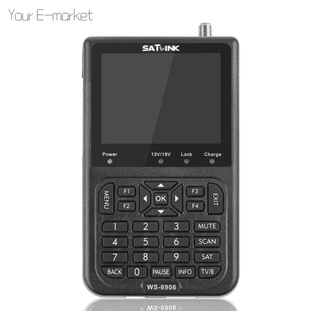 Satlink WS 6906 спутниковый искатель 3 5 &quotЖК дисплей DVB S FTA цифровой измеритель детектор