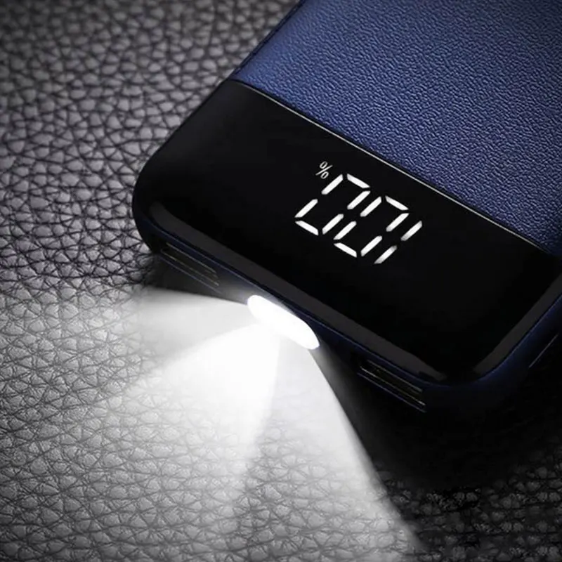 30000 мАч Внешний аккумулятор повербанк 2 USB светодиодный power Bank портативный