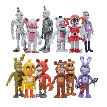 

12pcs/set FNAF Five Nights At Freddy's Funtime Toy Bonnie Foxy Freddy bear Ennard Springtrap Baby Ballora Action Figures Toys