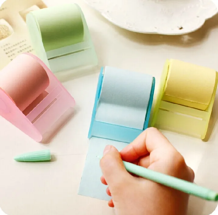 

To use it as long as your wish ! Multifunction Memo Pads , Big Roll Sticky Notes as Tape With Tape Dispenser
