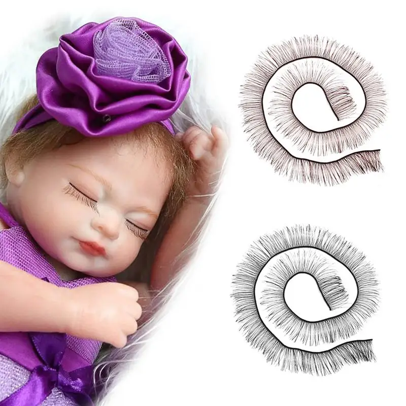 18 дюймовая кукла накладные ресницы подходит для возрождения BJD SD девушка игрушка
