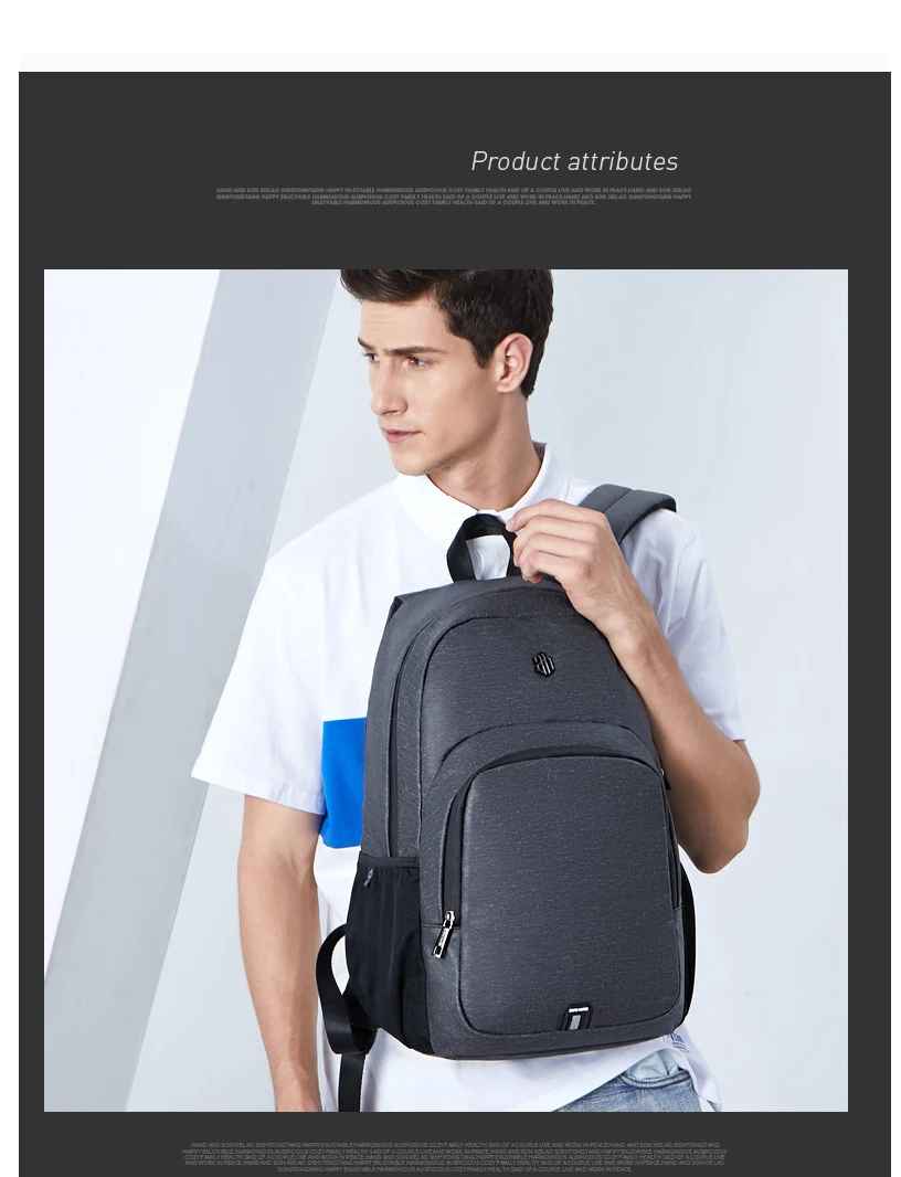 ARCTIC HUNTER new men's shoulder bag backpack computer bag travel bag men's business travel England fashion bag