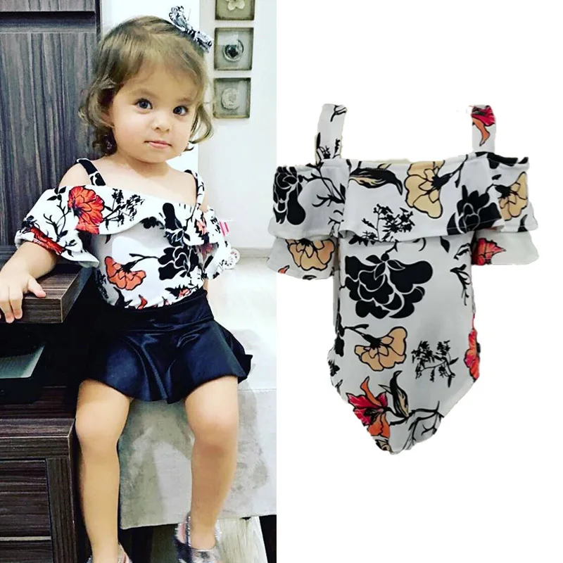 Одежда для новорожденных и маленьких девочек от 0 до 18 месяцев летний модный костюм с цветочным рисунком пляжный костюм детский одежда