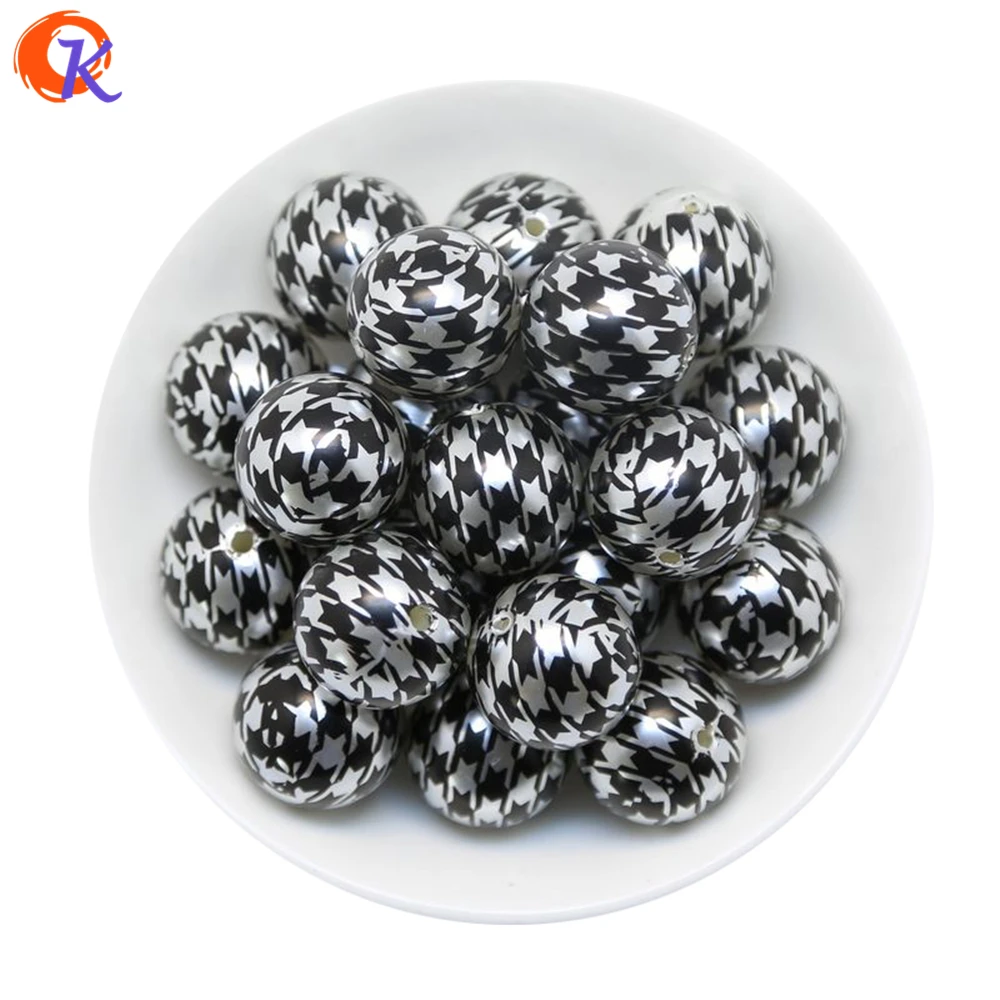 

Cordial Design 20MM 100pcs/lot Black Color Acrylic Pearl Printed Birds For Chunky Necklace Kids Jewelry Making CDWB-514145
