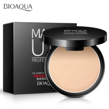 

Professional Powder Foundation Waterproof Oil-Control Pressed Powder Silky Base Cosmetics Palette Mineral Makeup Setting Powder