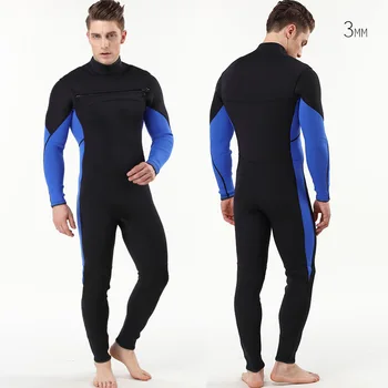 

Chloroprene 3MM continuous diving suit surf clothes before opening zipper men's diving suit against cold and warm swimming suit