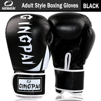 

RED BLACK BLUE 10oz pu boxing gloves fight boxe de luva adult training punching sparring glove free shipping