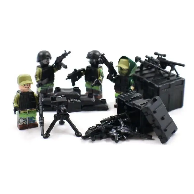 

Russia Modern military Spetsnaz special forces brickmania minifigs brick ww2 army figures weapons gun building block toys