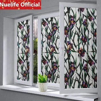 

45/80cmx100cm color purple scented frosted glass film office bathroom kitchen living room bedroom balcony door window film A