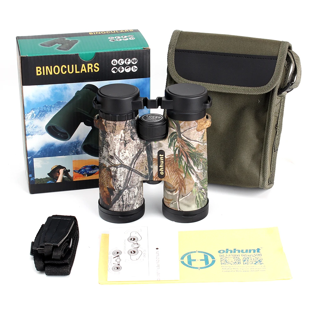 Охотничий Камуфляжный бинокль ohhunt B2 10X42 водонепроницаемый Fogproof телескоп с