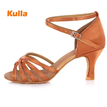 

Ballroom Latin Salsa Dance Shoes Tango Dancing Shoes For Women/Girls/Ladies Satin Salsa Dance Shoes Zapato De Baile Latino Mujer