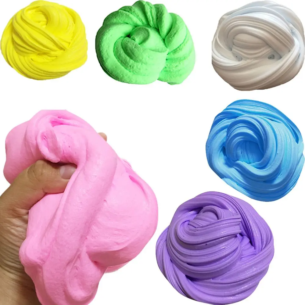 DIY Slime Clay Fluffy Floam Slime Scented Stress Relief No Borax Kids Toy Sludge Cotton Mud to Release Clay Toy Plasticine Gifts