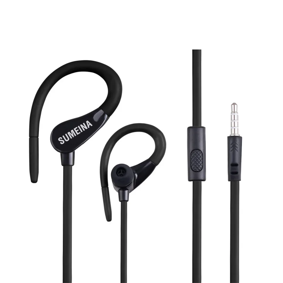 Mambaman SMN-11 Earphones Headphone 3.5mm Stereo Earhook Bass Sound Headset for Running Sport for Xiaomi Samsung iPhone Computer (6)