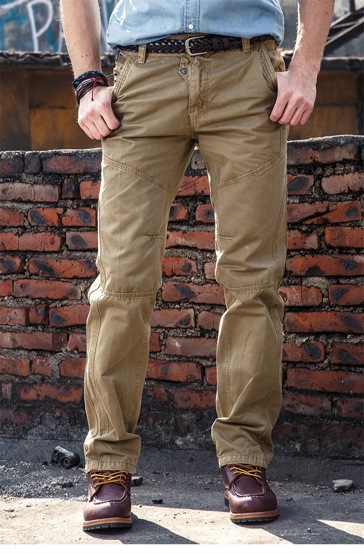 Одежда высшего качества Мужские Брюки Карго повседневные штаны хлопковые мужские брюки на весну Новое поступление большие Размеры K013