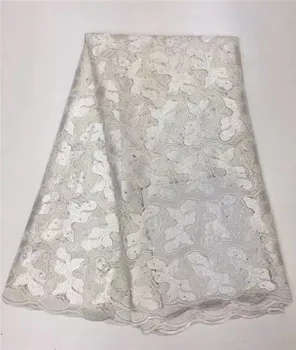 

New Lace Materials French Lace Fabric High Quality White with Stones African Net Lace High Quality free shipping j25fdf65-1