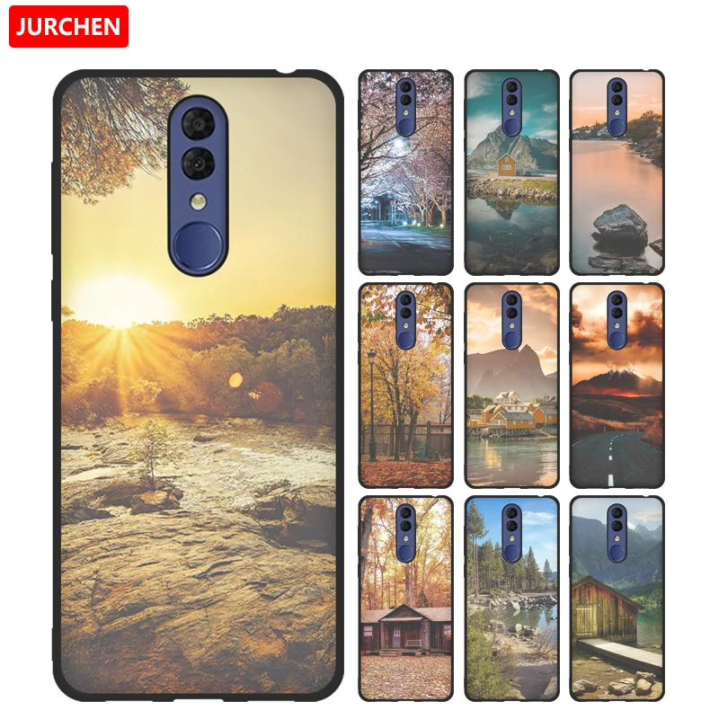 Мягкие силиконовые чехлы JURCHEN для телефонов Alcatel 3 2019 чехол задняя крышка модный
