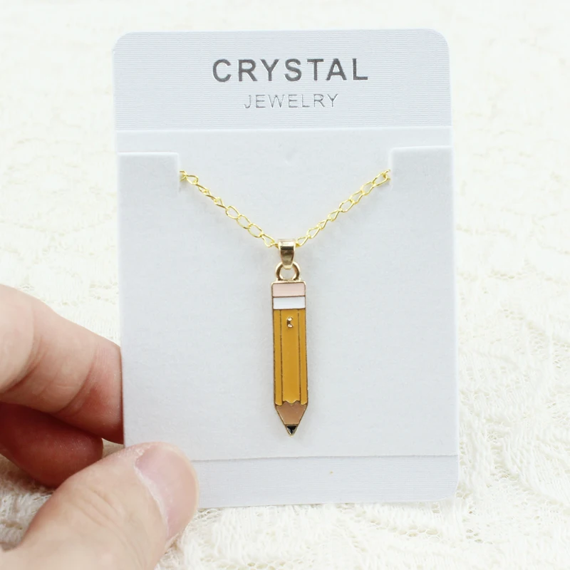 

New Boho Tiny Necklace For Women Female Gold Chain Short Chain Pencil Pendant Necklace Gift Ethnic Bohemian Choker Necklace Drop