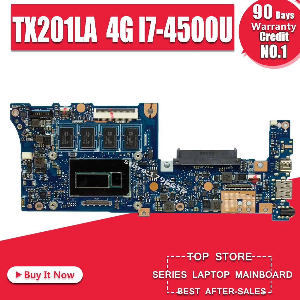 Laptop Motherboard For Asus TX201LA 4G I7-4500 TX201L TX201 System Board Main Mainboard Card Logic Tested Well | Компьютеры и офис
