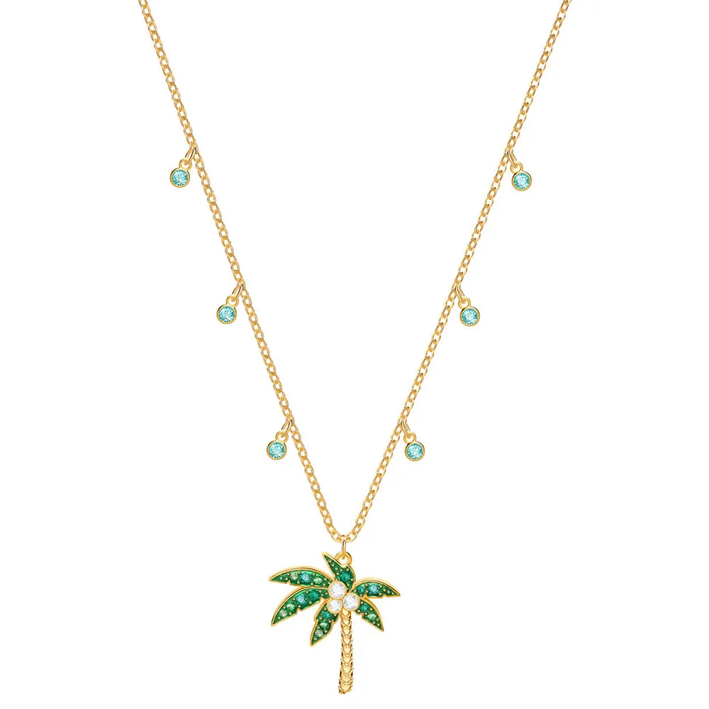 

SWA RO 19 Years New Tropical Summer Palm Tree Coconut Tree Elegant Necklace Send Girlfriend Gifts Wild Jewelry 5375301