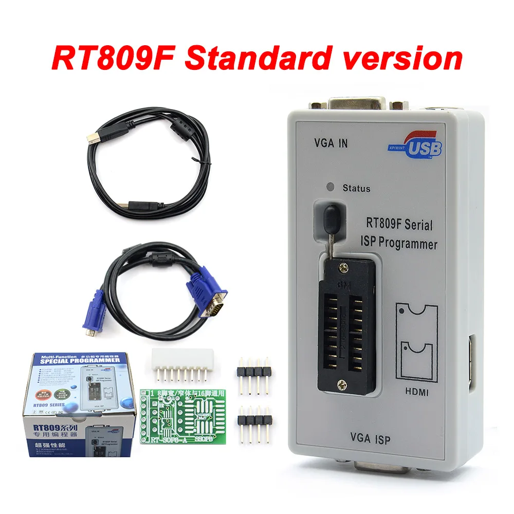 

100% Original RT809F ISP Programmer with VAG cable Universal Programmer Free Shipping