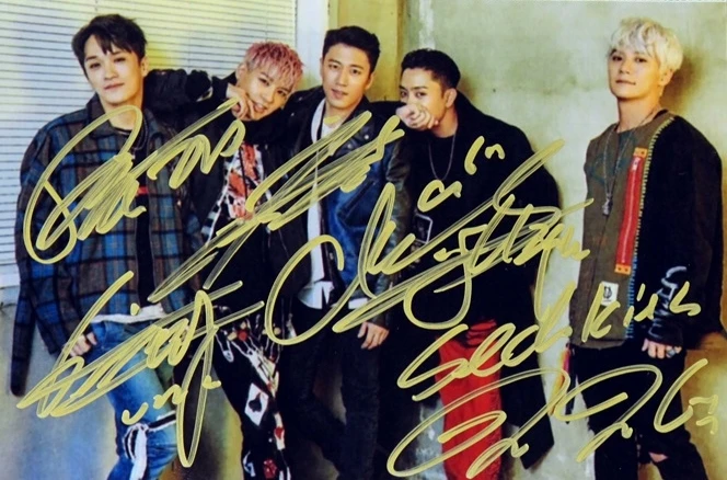 Ручная подпись бродячая дети autographed Группа фото 5*7 K-POP 092018 | Дом и сад