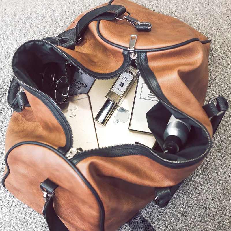 Gym Bag Leather Sports Bags Big Men Training Tas for Shoes Lady Fitness Yoga Travel Luggage Shoulder Sac De Sport23