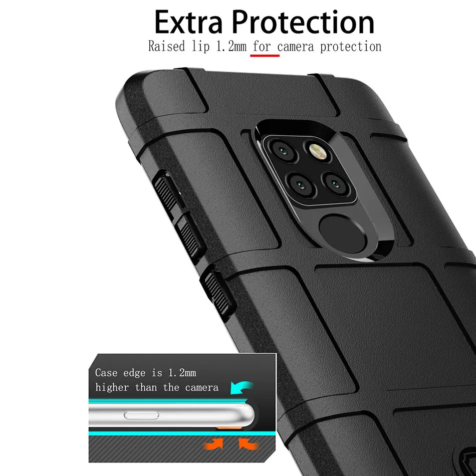 Thouport Silicone Case For Huawei Mate 20 Lite 20 Pro 20X Military Heavy Duty Protection Phone Cover For Huawei Mate 20 Case