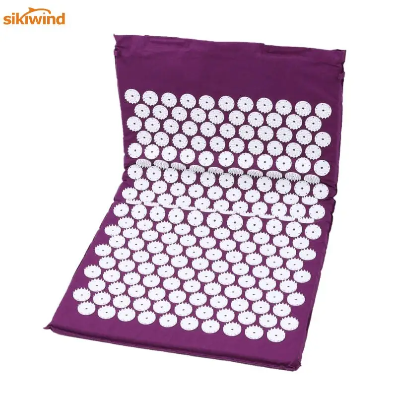NEW Yoga Mat Massager Cushion Acupressure Mat Relieve Stress Pain Acupuncture Spike Yoga Mat for Back Foot Legs Massage Purple NEW Yoga Mat Massager Cushion Acupressure Mat Relieve Stress Pain Acupuncture Spike Yoga Mat for Back Foot Legs Massage Purple