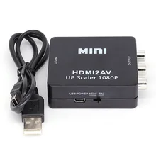 HDMI to RCA AV/CVSB L/R Video Converter Scaler Adapter HD 1080P Chip 1920*1080 HDMI Support NTSC PAL Output HDMI TO AV Adapter HDMI to RCA AV/CVSB L/R Video Converter Scaler Adapter HD 1080P Chip 1920*1080 HDMI Support NTSC PAL Output HDMI TO AV Adapter