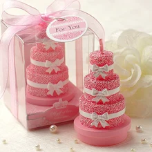 Креативные бездымные ароматические свечи для торта в виде розы для романтической свадебной вечеринки, подарки для детского дня рождения, украшения торта, свечи