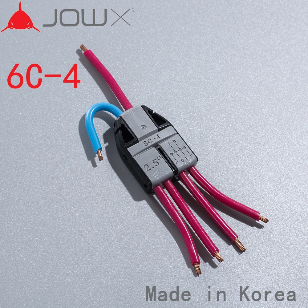 

100PCS 6 pin 14-13 AWG 2.5mm2 FIVE WIRES CONNECT EACH OTHER Non-stripped Cable Wire Connectors Quick Splice Terminals Block
