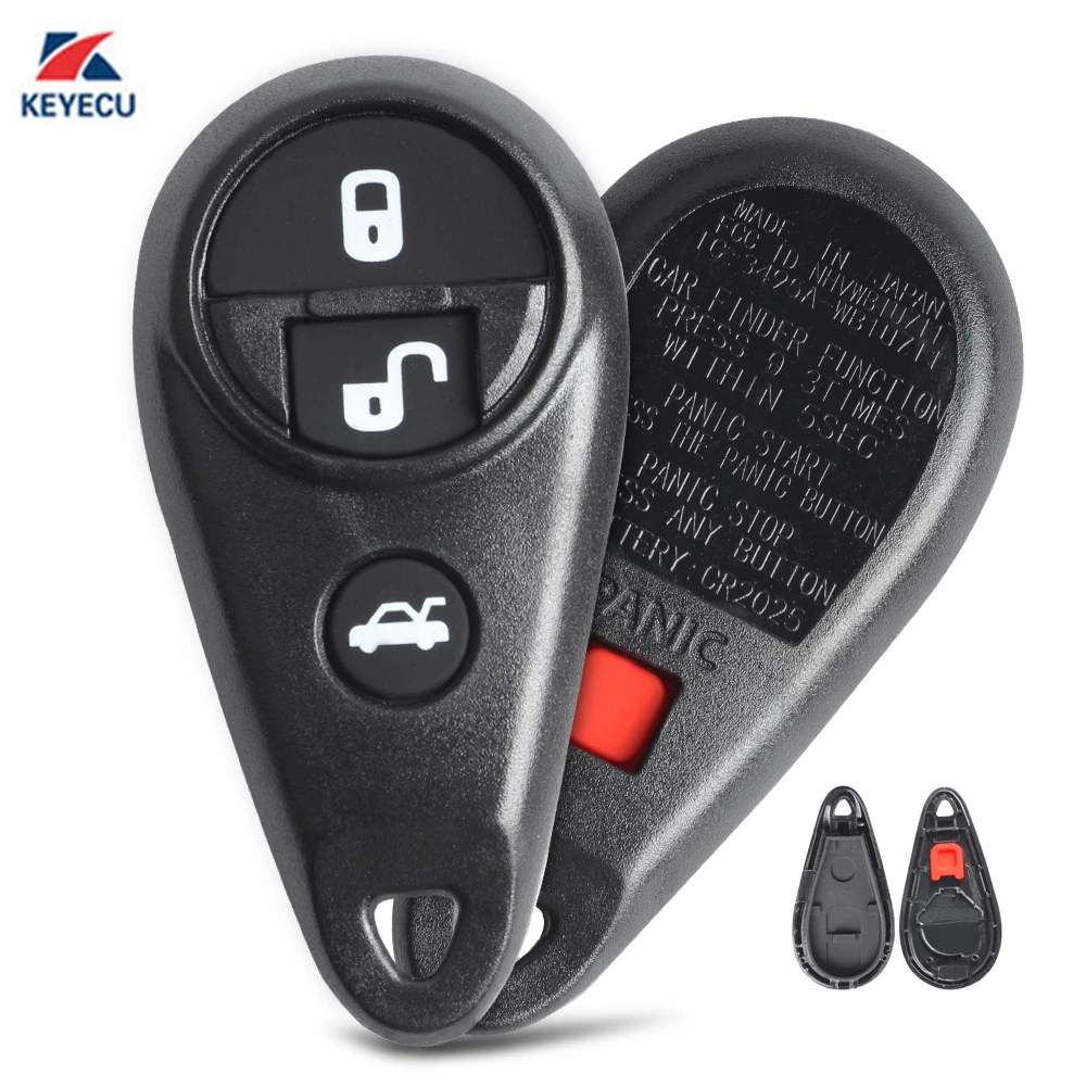 KEYECU 10X Replacement Remote Key Shell Case Fob for Subaru 2007 2009