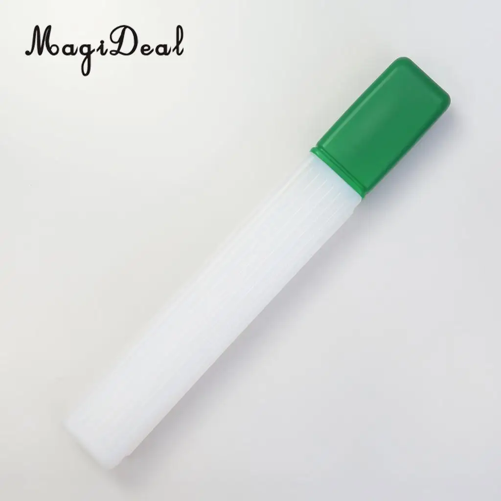 41x6cm Plastic Clear Knitting Needle Crochet Hook Tube Case Holder Storage Case 