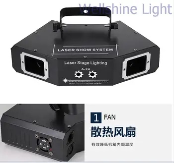 

2 heads & 2 eyes full Color RGB mini disco laser dj projector light for sale