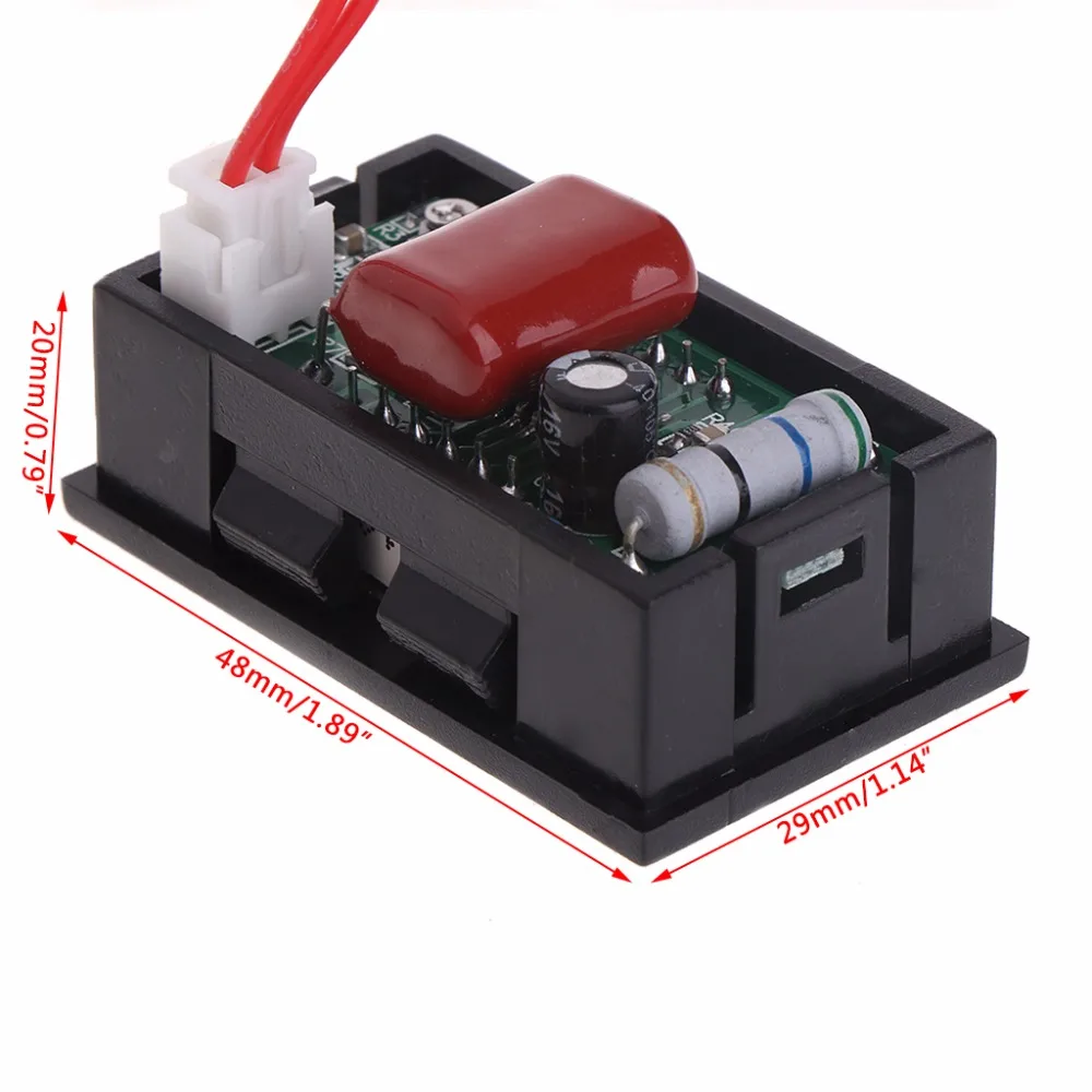 2 провода 0,5" AC 30 V-500 V светодиодный цифровой вольтметр измеритель напряжения монитор тестер для 110V 220V 380V тестер Tools-831F