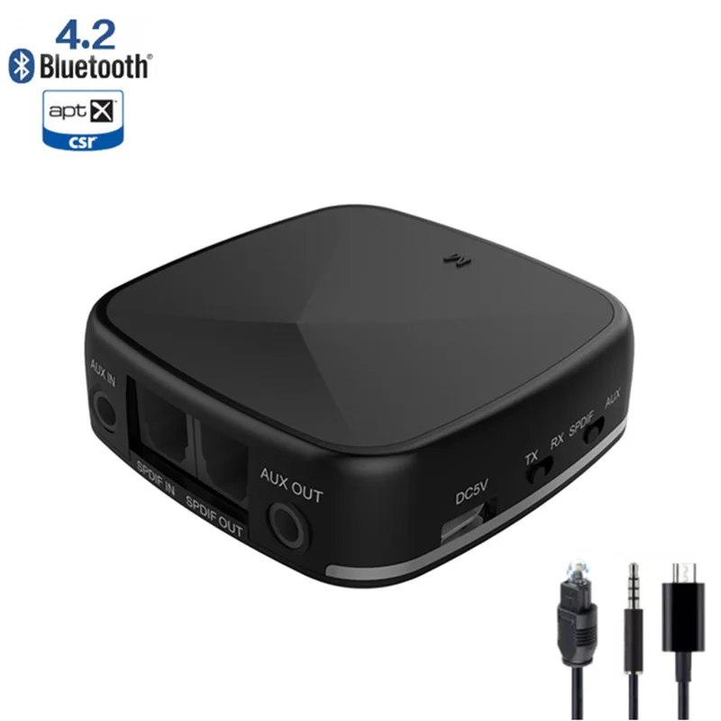 APTX Optical Bluetooth Transmitter And Receiver TOSLINK 3.5mm RCA