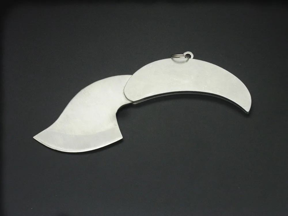 Free shipping Boutique mini gift knife Leaf blade shaped knife Outdoor