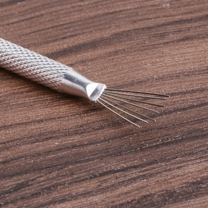 7 pin Clay Sculpture Poke Needle Steel Wire Brush Metal Modelling DIY Tools G15