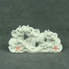 Креативные кружки из фарфора слон теленок миниатюрный керамический талисман животное украшение статуи искусство и ремесло для домашнего декора и фестиваля подарок